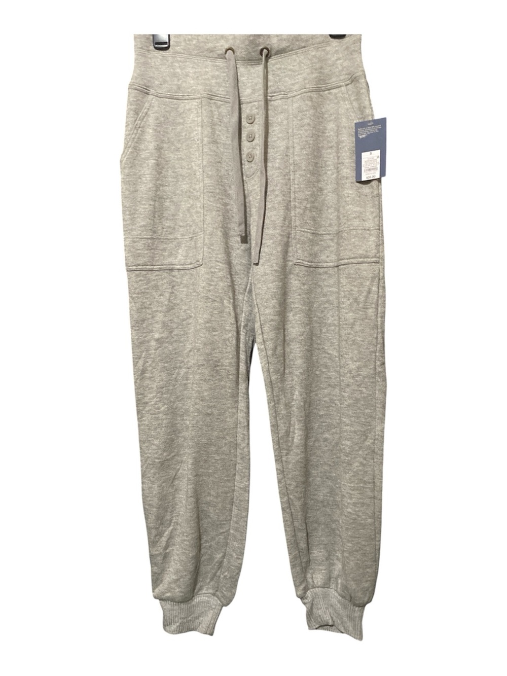 Universal Thread Heather Gray Button-Front Jogger Sweatpants